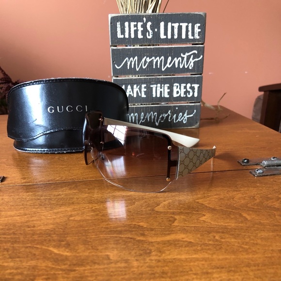 GUCCI brown and cream sunglasses - Picture 5 of 6